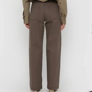 Oak & Fort Straight Leg Twill Pants